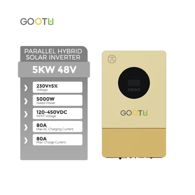 Parallel Solar Inverter 48V 5000W Mppt - Gootu New 48V Hybrid Solar Inverter