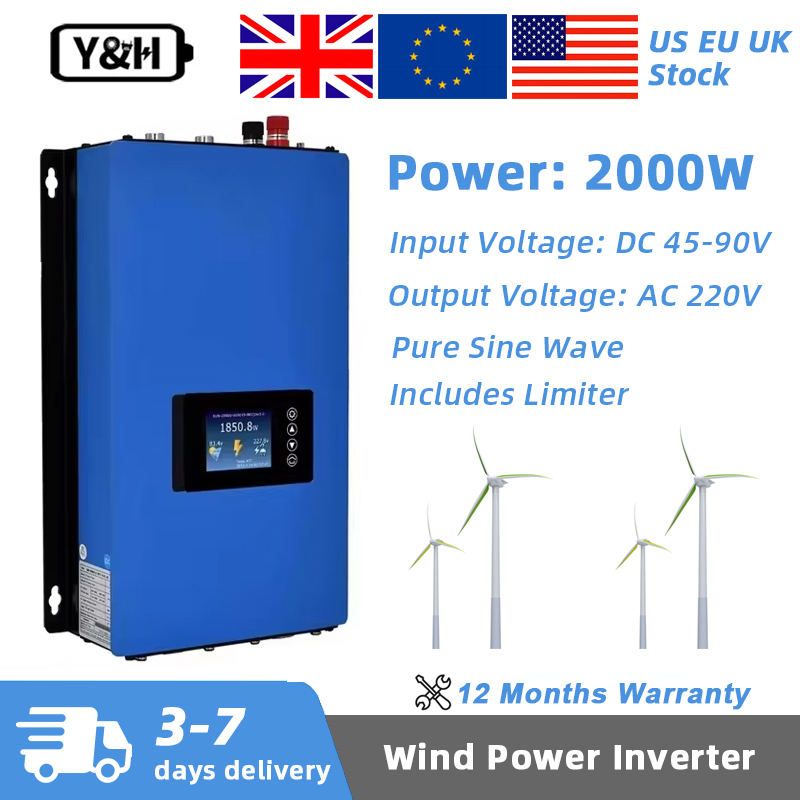 Grid Tie Inverter Limiter 2000W - Y&H 2000W MPPT Wind Power On