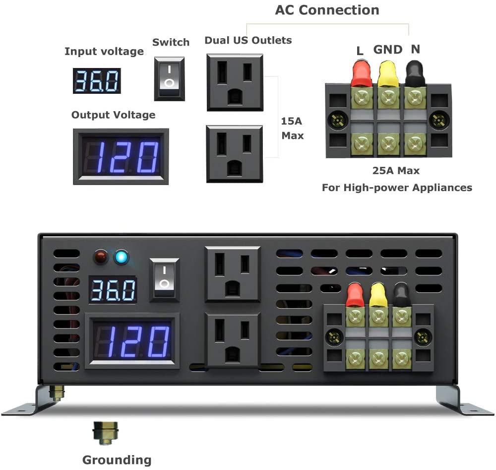 Off Grid Pure Sine Wave Solar  - Pure Sine Wave Inverter 5000W 48V 220V ulasan dan harga