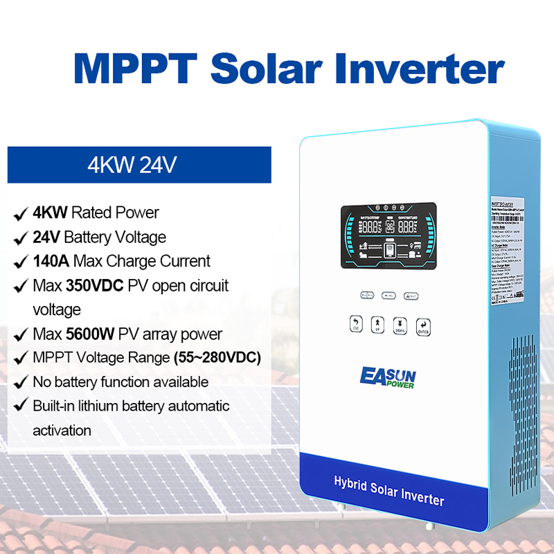 EASUN POWER 4000W 24V Off Grid - Grid Tie Inverter Limiter 2000W ulasan dan harga
