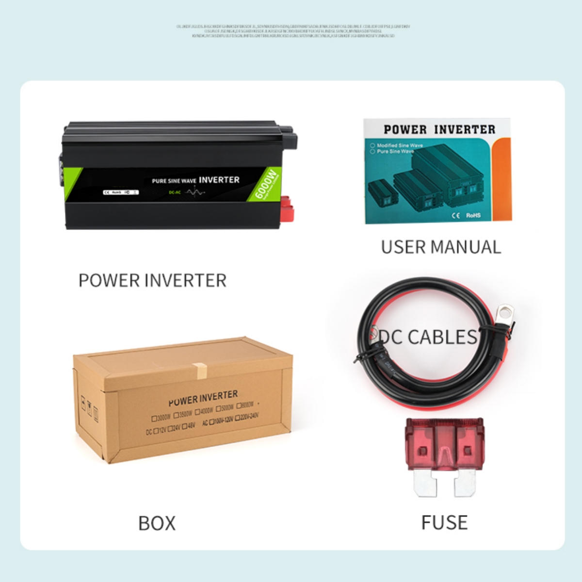 Myami 5000w 12v 24v 48v Dc To  - Pure Sine Wave Inverter 5000W 48V 220V ulasan dan harga