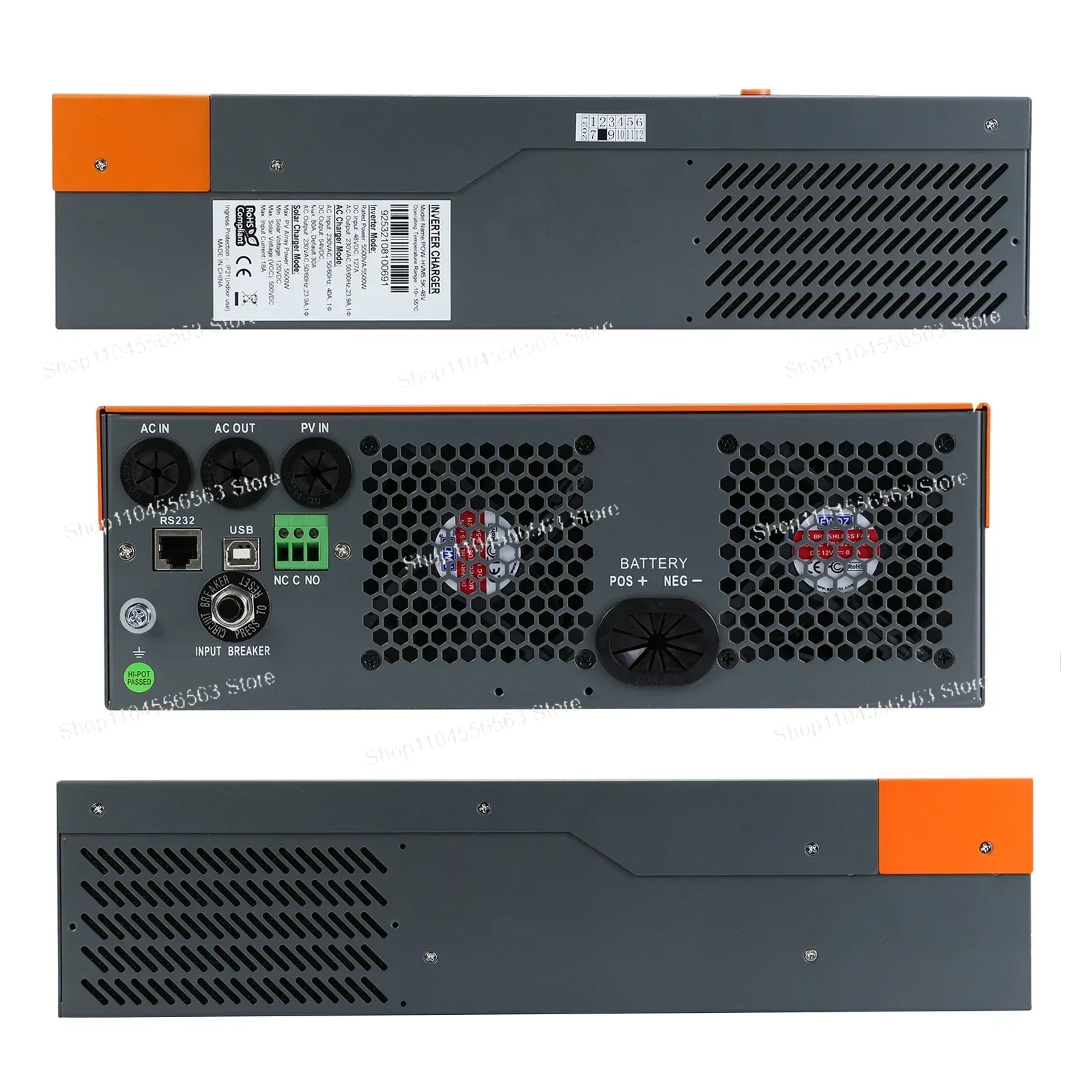 5.5KW 3-Phase Hybrid Solar Inv - Hybrid Solar Inverter 5.5Kw Mppt 48V ulasan dan harga