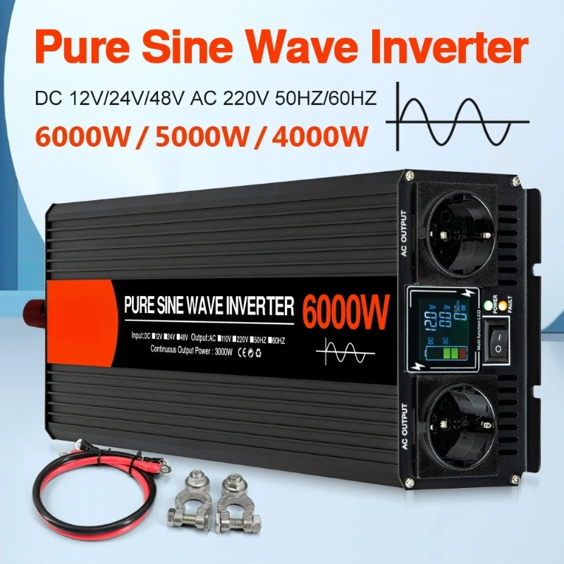 Pure Sine Wave Solar Inverter  - Pure Sine Wave Inverter 5000W 48V 220V ulasan dan harga