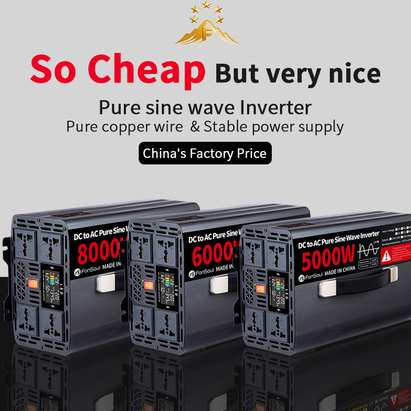5KW 6KW 8KW Pure Sine Wave Off - Pure Sine Wave Inverter 5000W 48V 220V ulasan dan harga