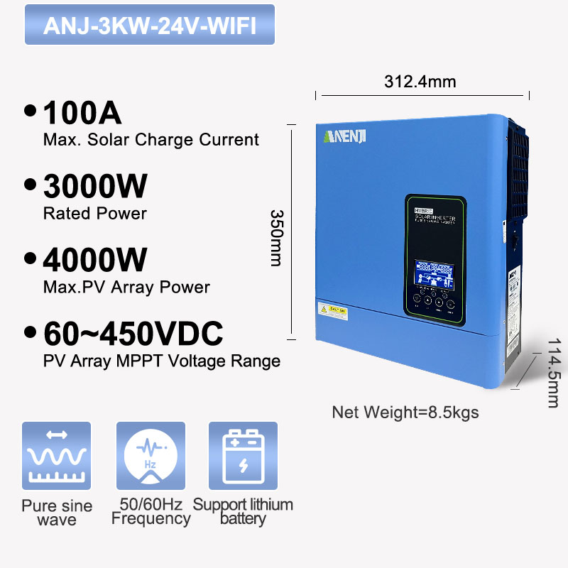 24V 3000W 120V off grid solar  - Inverter Pure Sine Wave 60Hz 120V 3000W ulasan dan harga